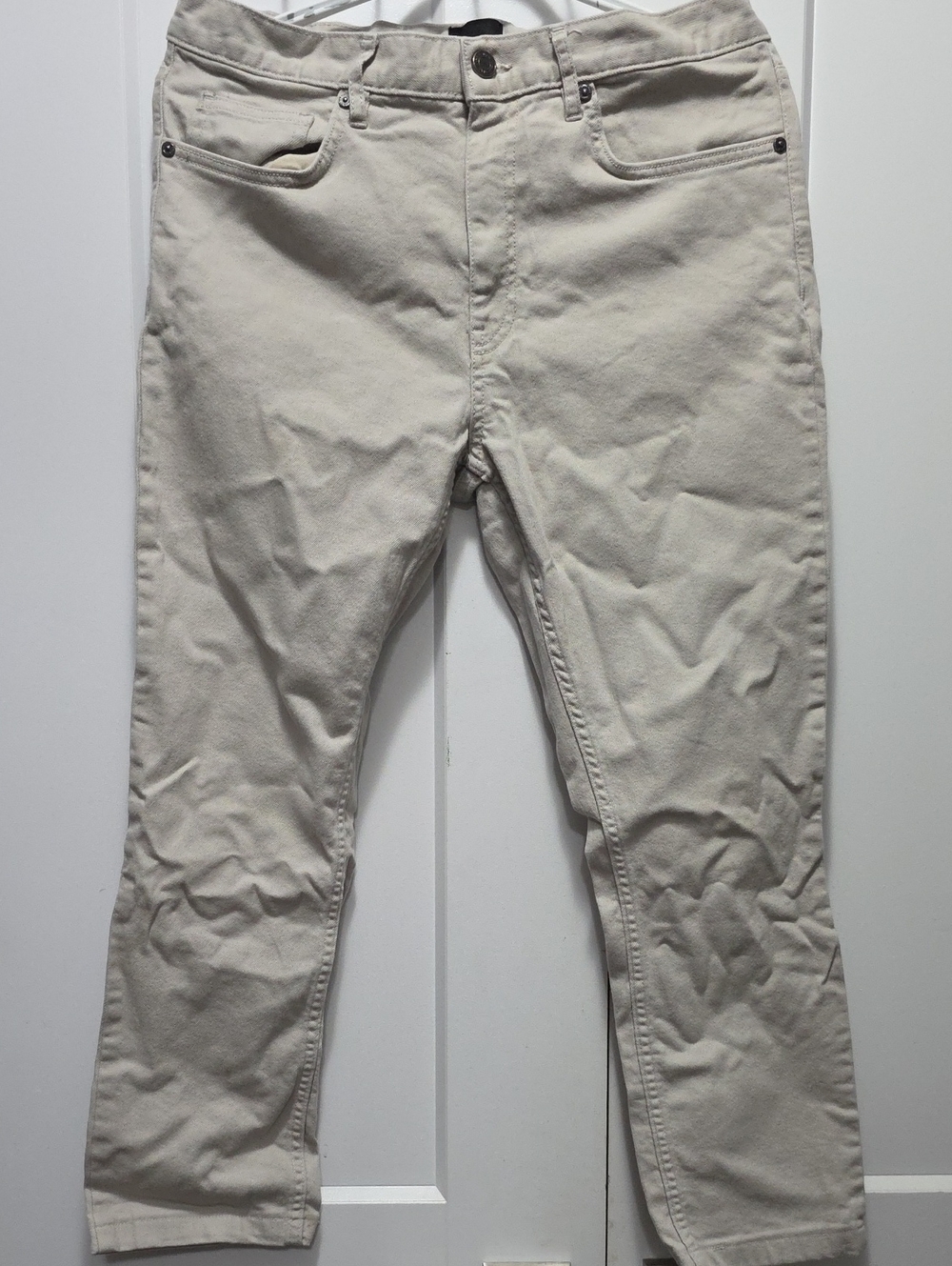 H&M Cream Skinny Fit Pants